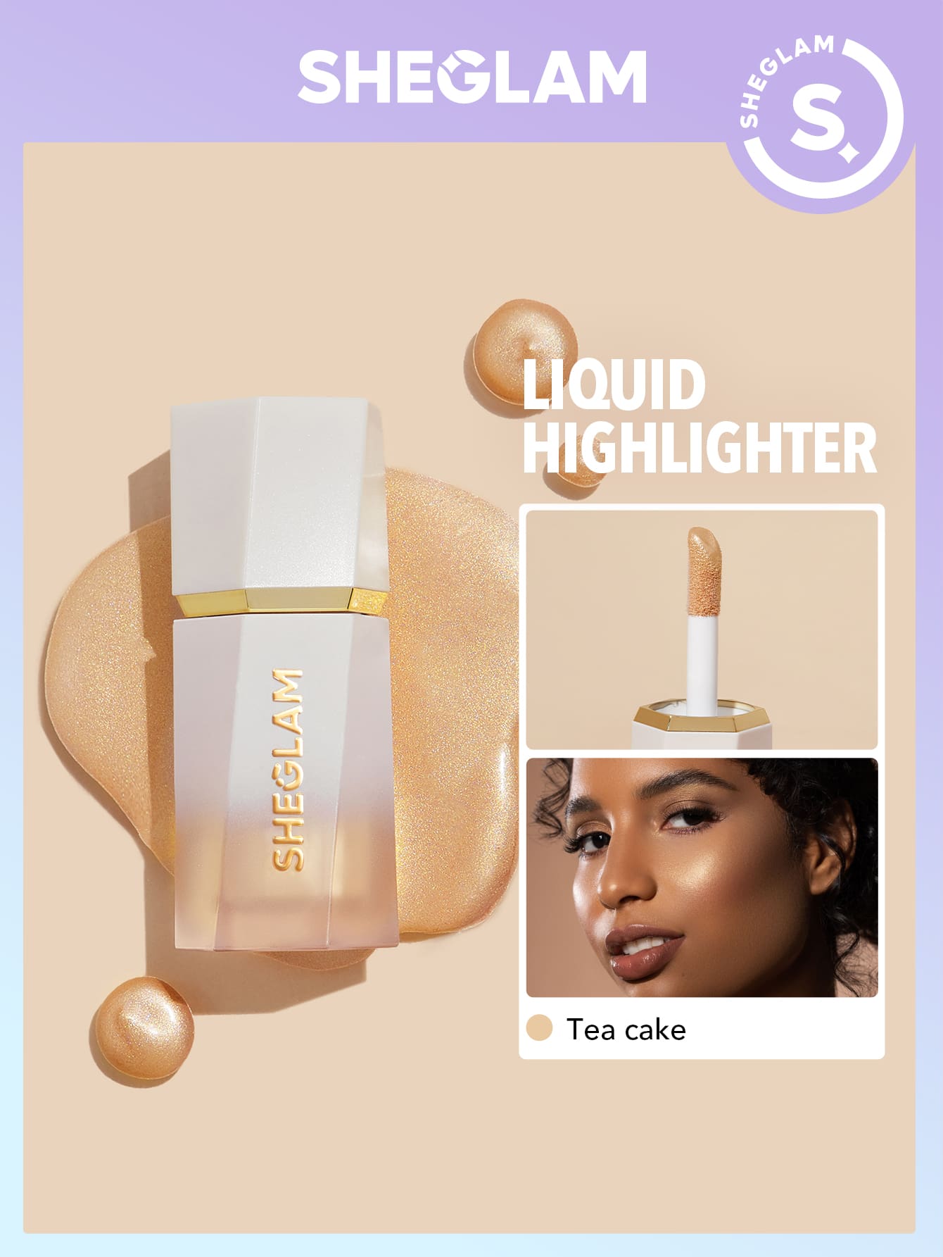 SHEGLAM Glow Bloom Liquid Highlighter Tea Cake