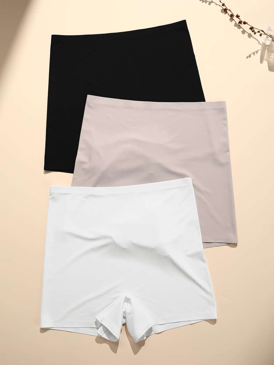 Shein Underwear&Sleepwear Basics 3pack Solid Simple Panty