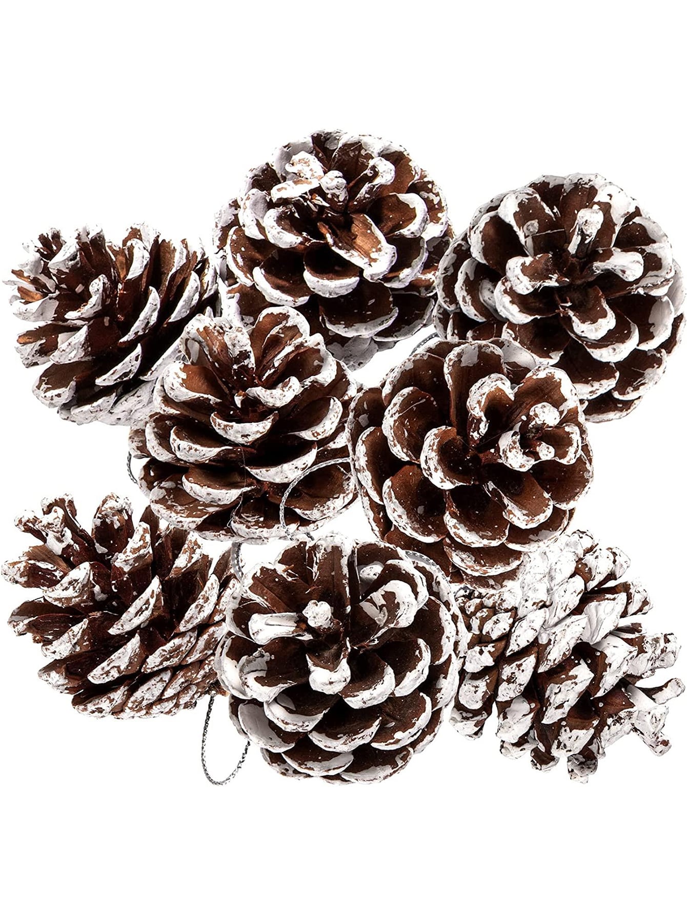 6pcs Christmas Tree Pine Cone Hanging Decoration