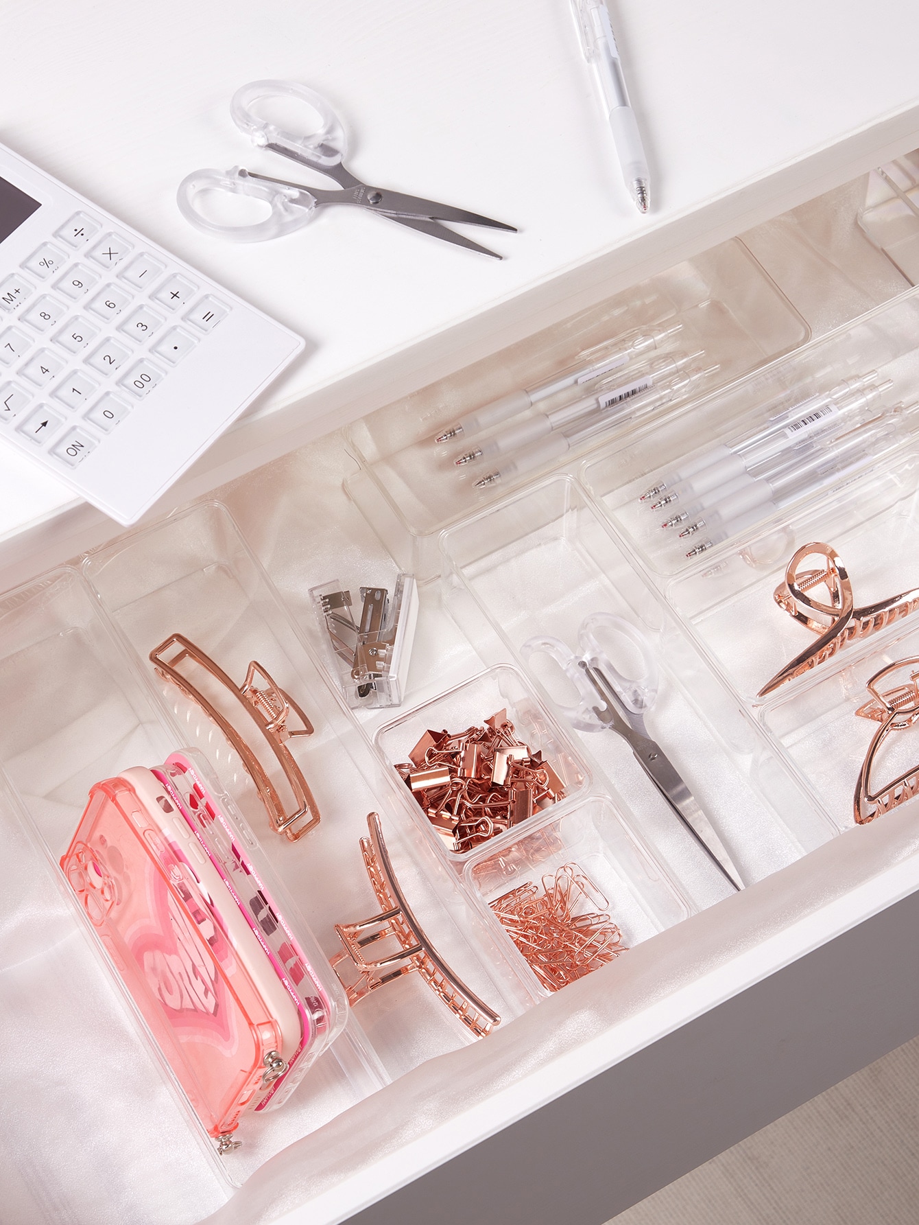 SHEIN SHEIN BASIC LIVING Exclusive 1pc Stackable Desk Drawer Organizer