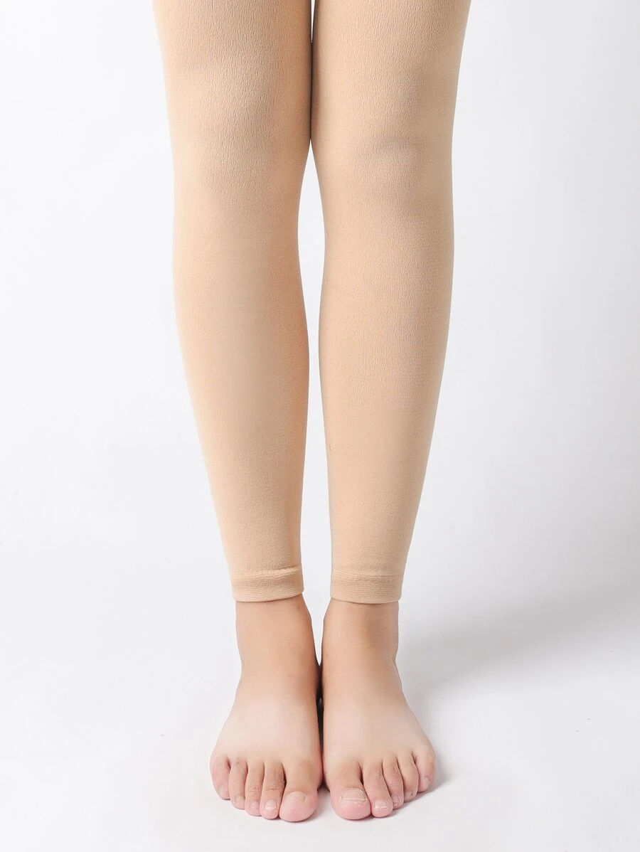 Solid Thermal Lined Tights