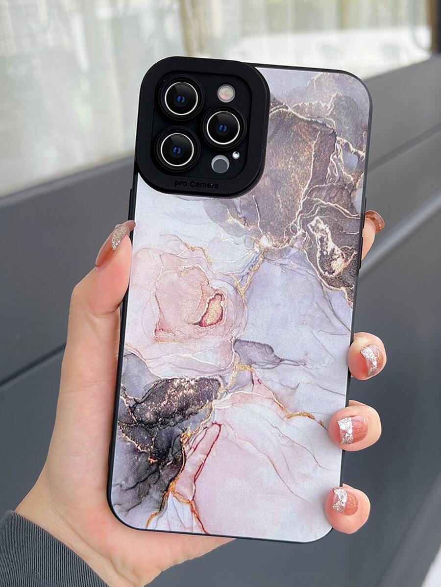 Coque de téléphone portable à imprimé marbré