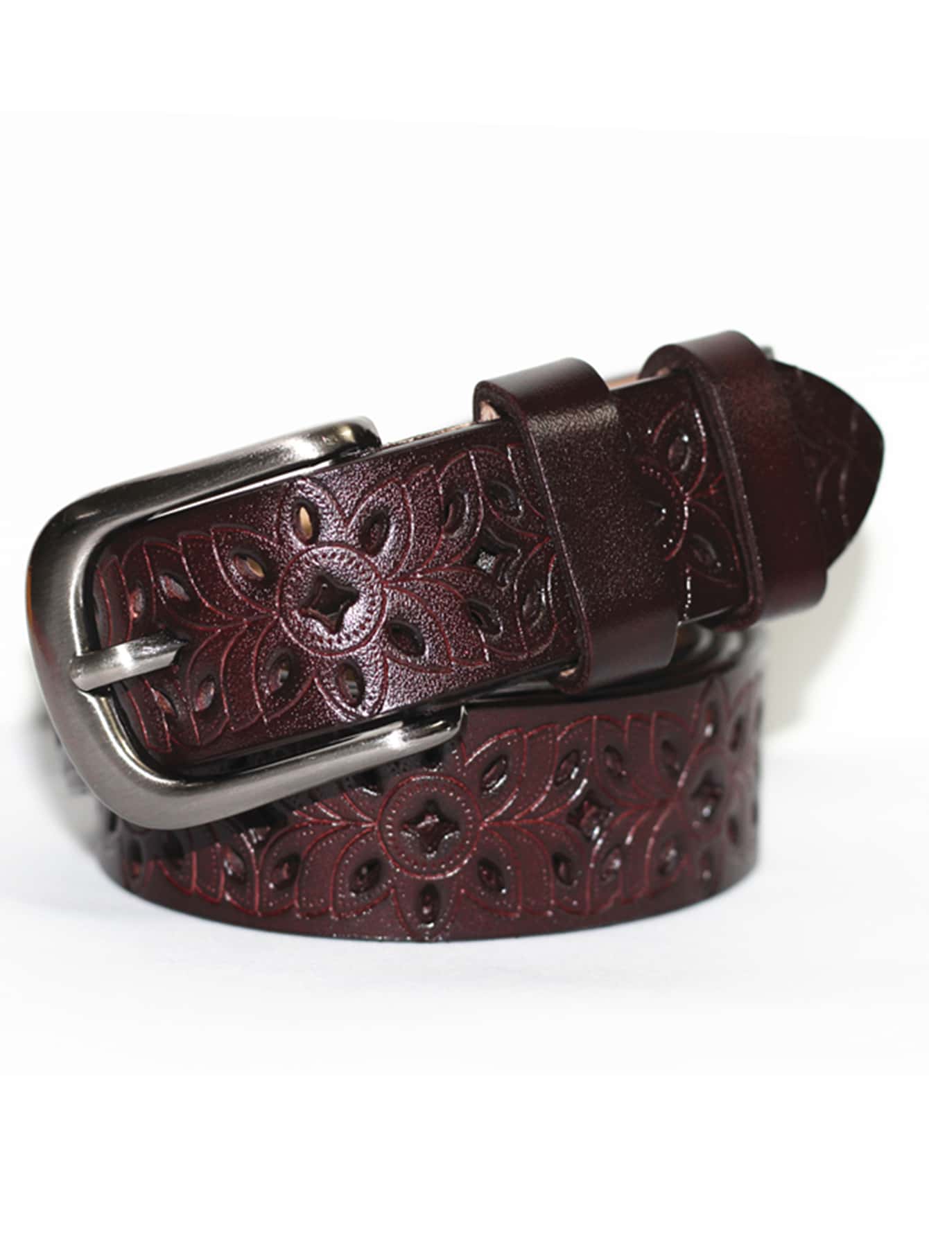 1pc Women Metal Buckle Hollow Out Belt Boho Halloween Summer, School Fall, Autumn, Halloween