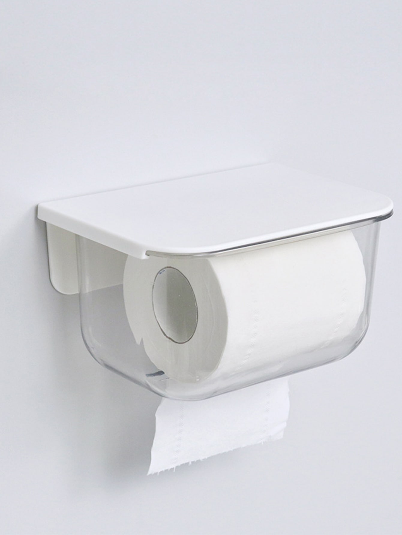 1pc Punchfree Bathroom Tissue Storage Box