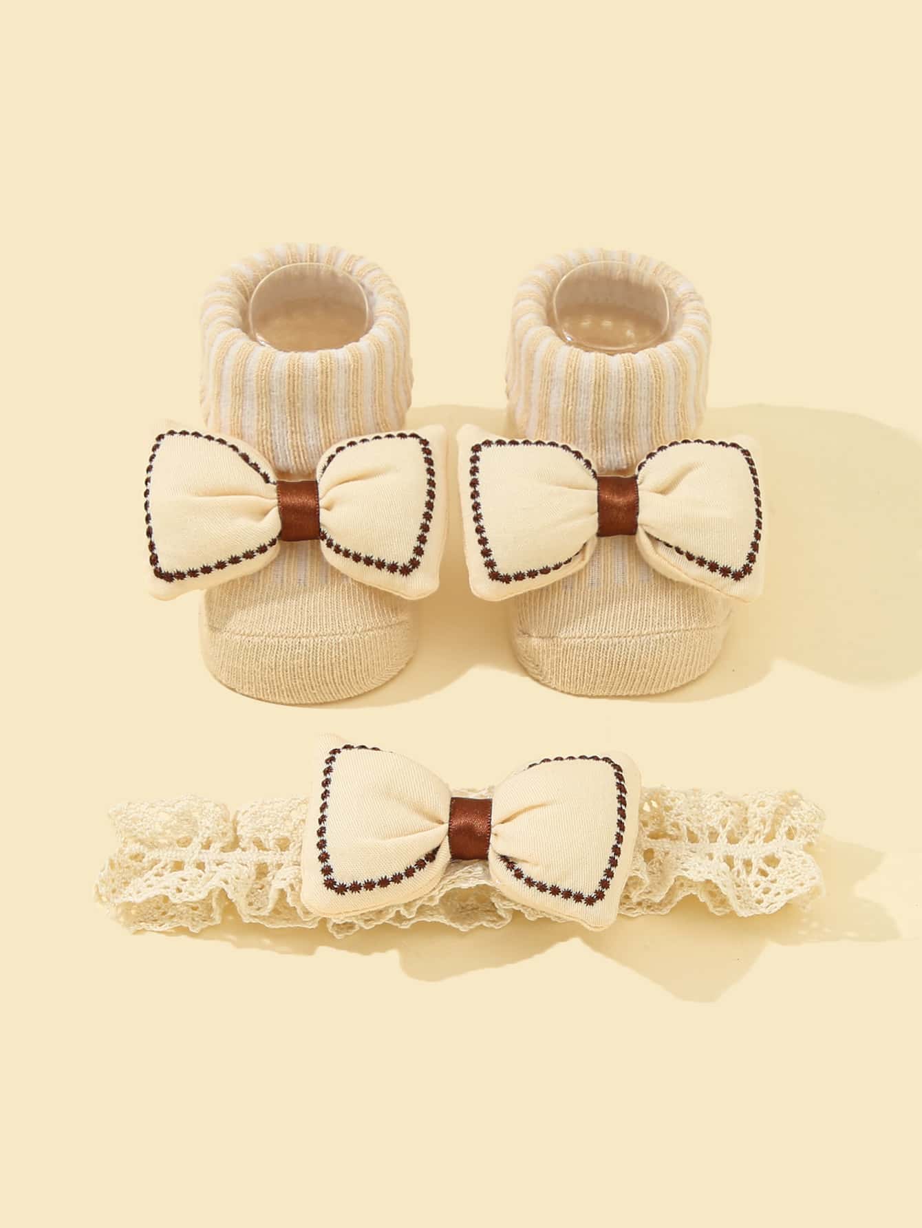 Baby 1pc strik decoratie haarband & 1 paar schoenen Love Valentine