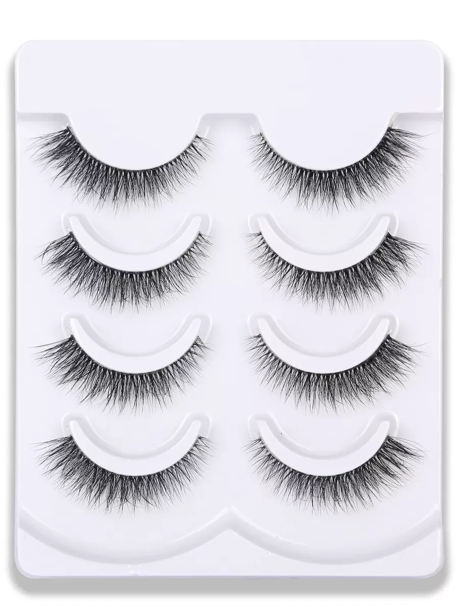 4pairs Extra Long Full Strip False Eyelashes