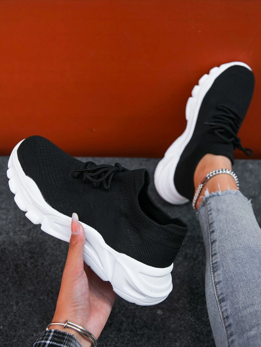 Women Spring Autumn Casual Lace-Up Light Weight Sports Running Shoes