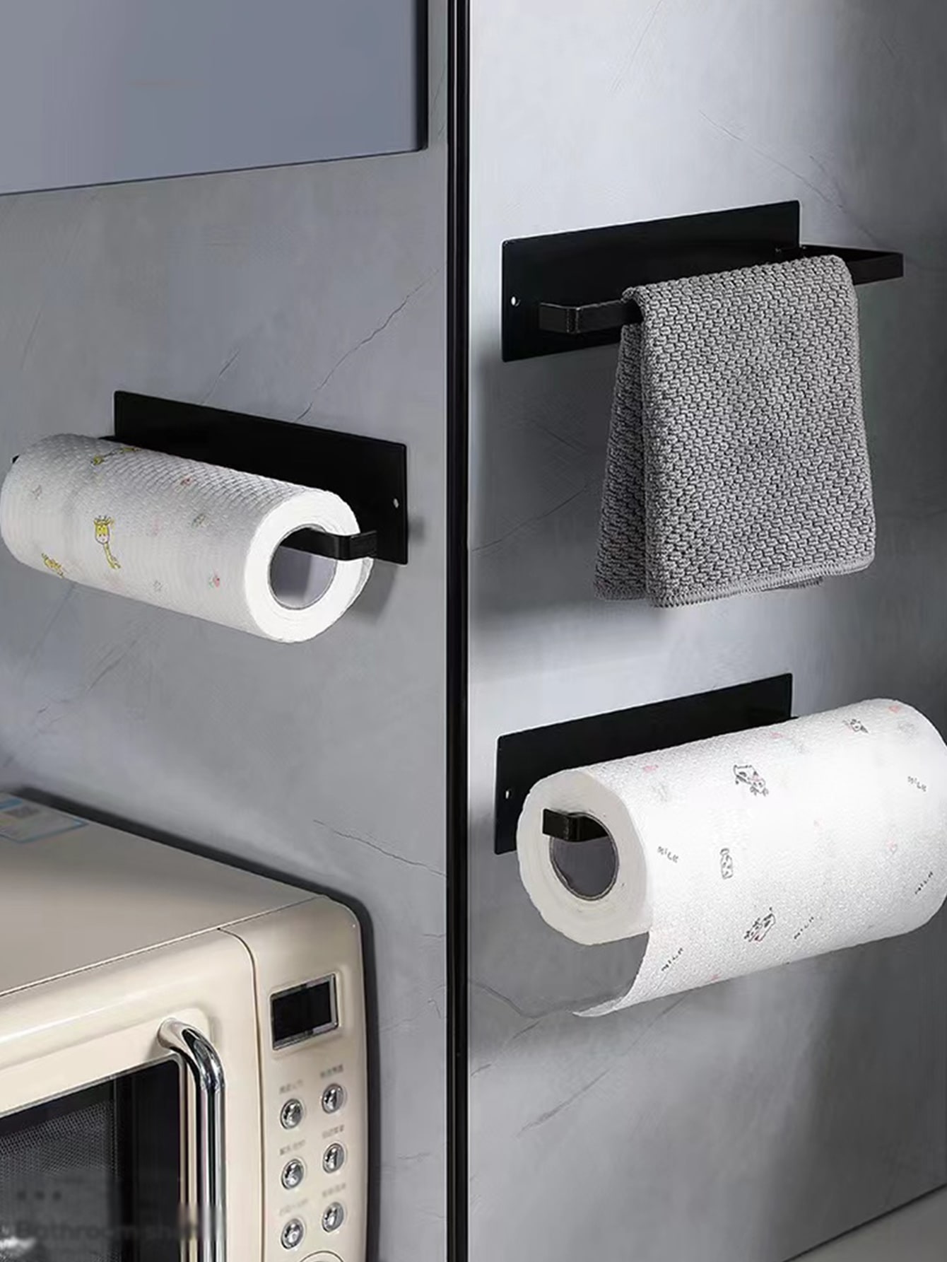 1pc Wall Mounted Paper Towel Holder,Stainless Steel Tissue Roll Holder