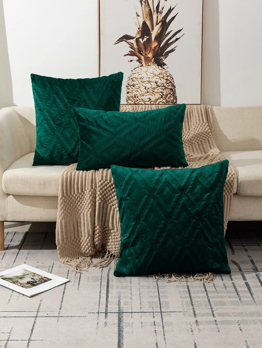 1 Stück Textur Kissenbezug, weicher Plüsch Kissenbezug ohne Füllstoff für Sofa Schlafzimmer
