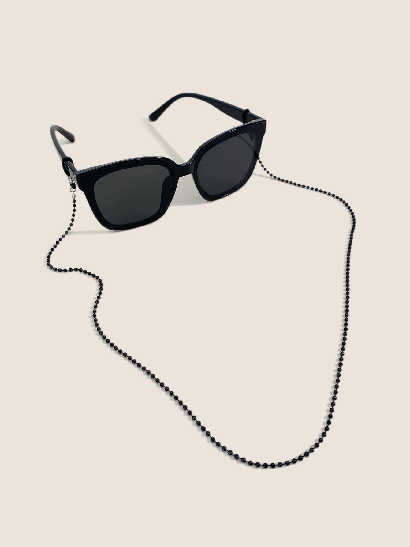 Cadena de gafas con decoración de cuentas de calle, accesorios de gafas para mujeres