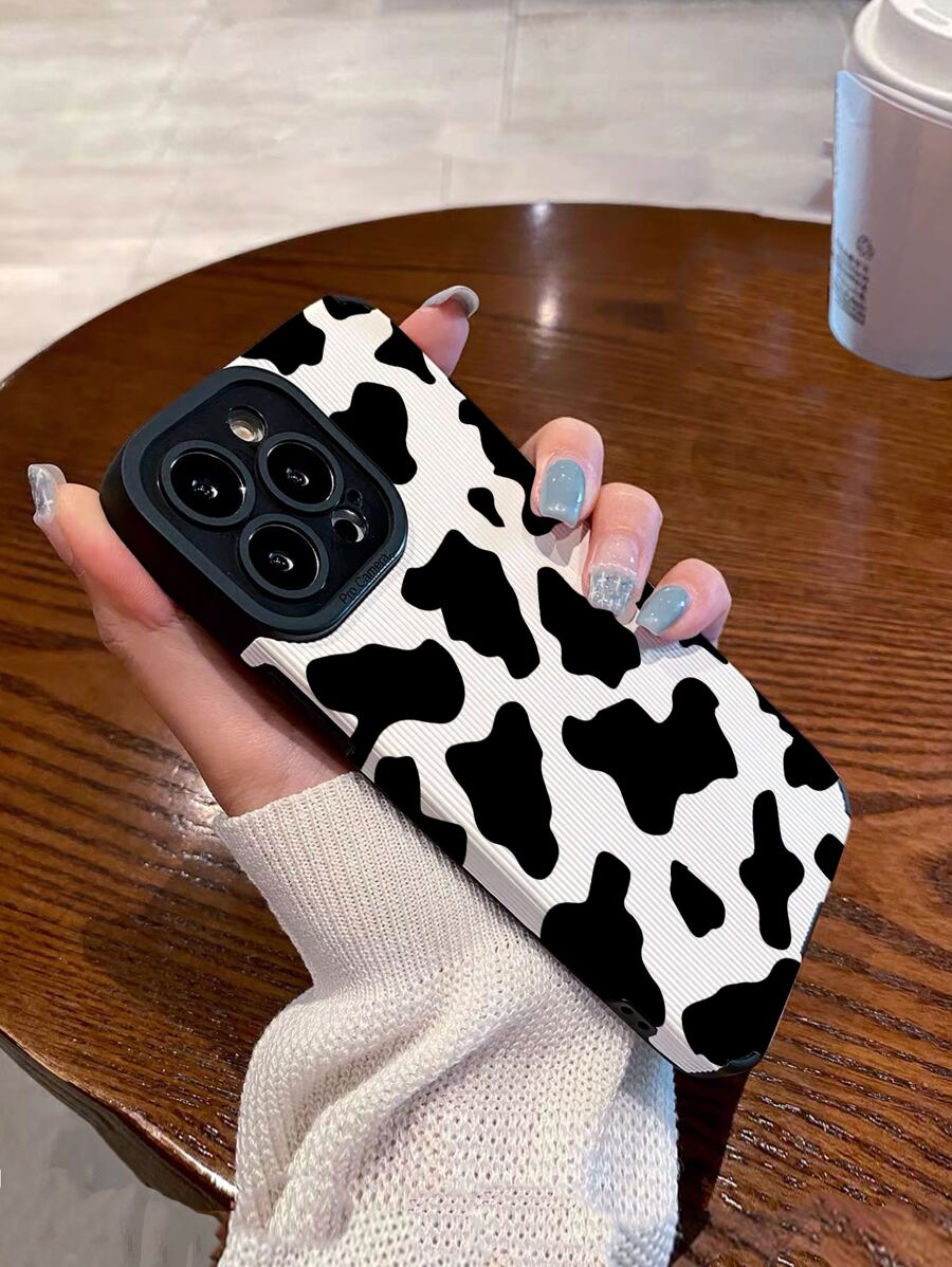 Apple Cow Print Phone Case Compatible With IPhone 11,IPhone 13,Galaxy S23 Ultra