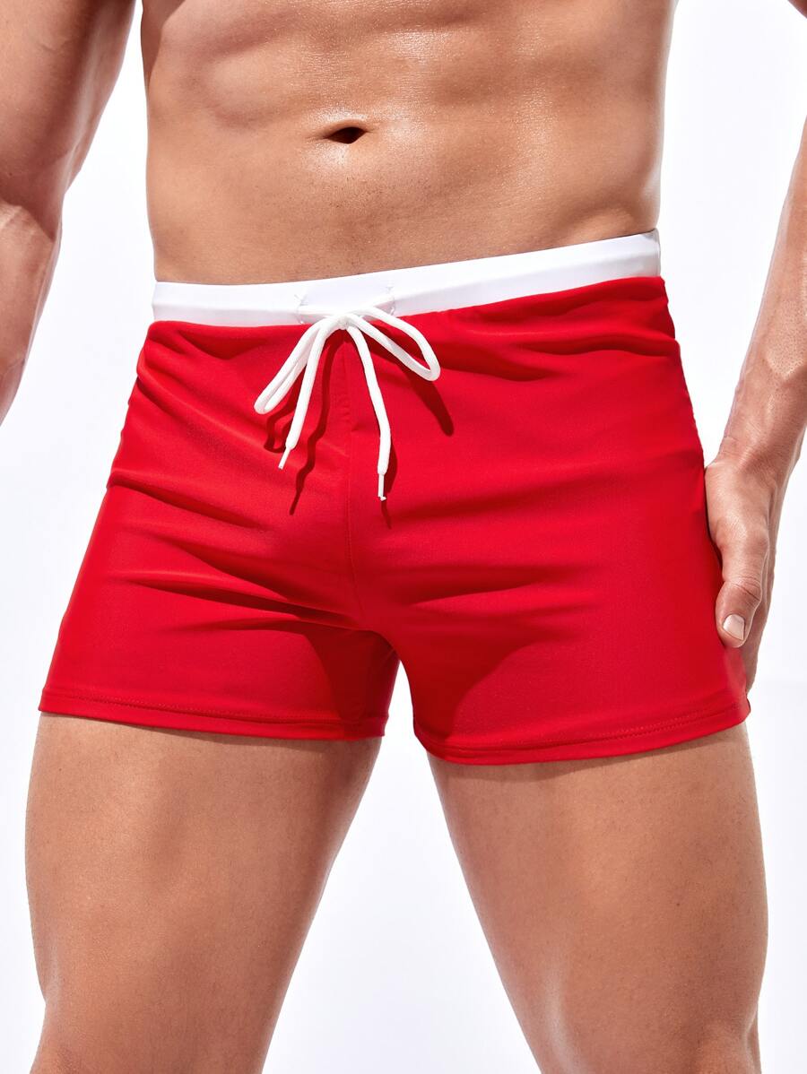 Manfinity Swimmode Męskie kąpielówki ze ściągaczem w pasie, hawajskie