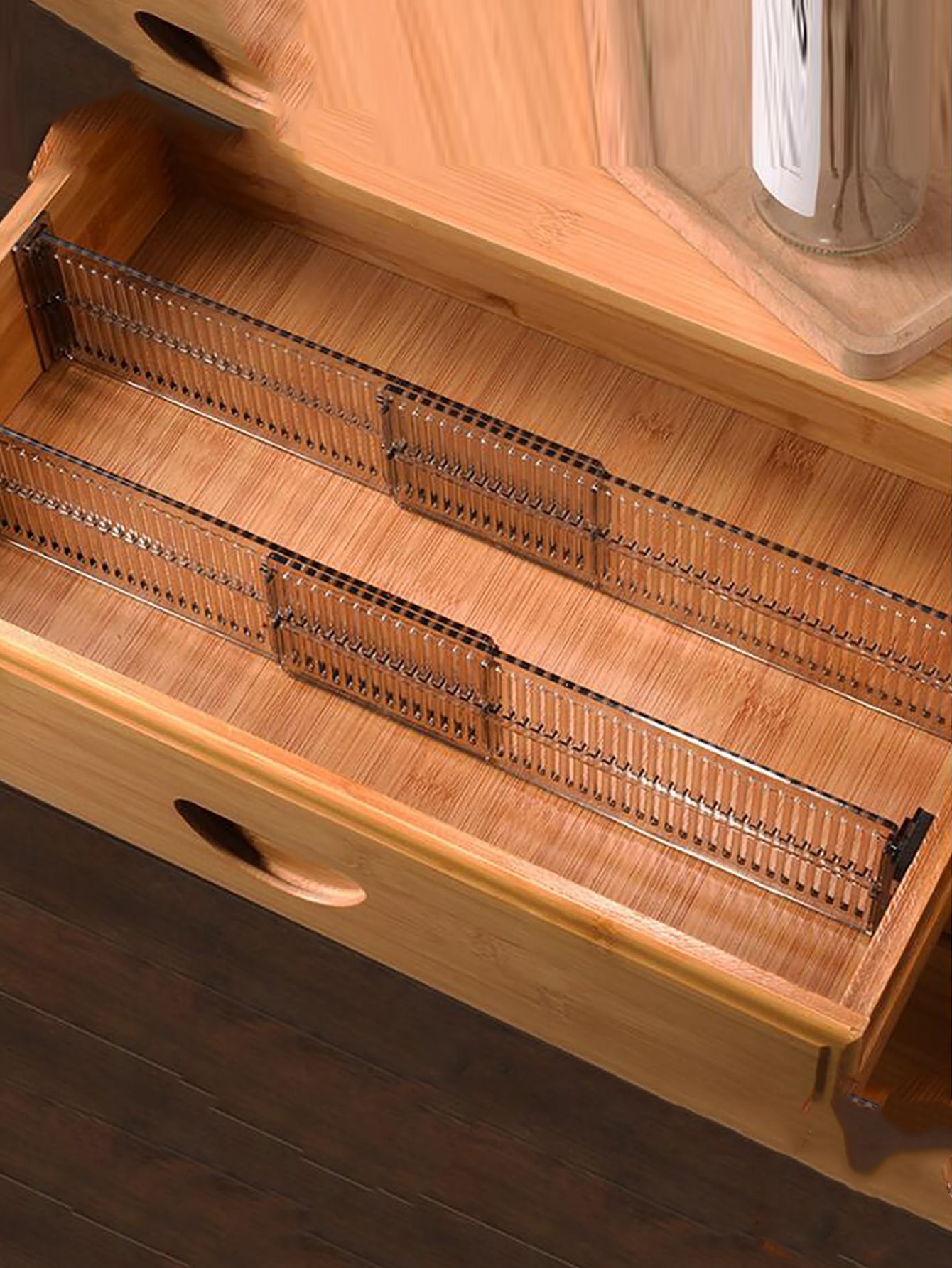 10pcs Clear Drawer Divider