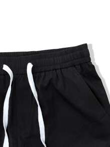 Manfinity EMRG Men Flap Pocket Drawstring Waist Pants