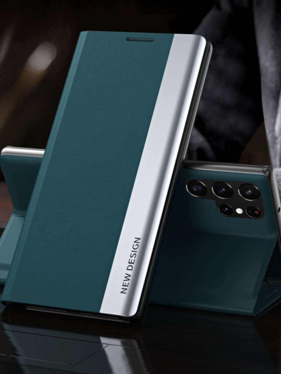 4th Generation Magnetic Suction Bracket Leather Case Compatible With Apple Iphone 7/8/Plus, Iphone X/Xs, Max, Xr, 11/12/13/14/15promax; Samsung S22/23/24+, Ua04/A05/A14/A15/ A24/A25/A34/A54s, Xiaomi, Oppo, Vivo, And Redmi 13c
