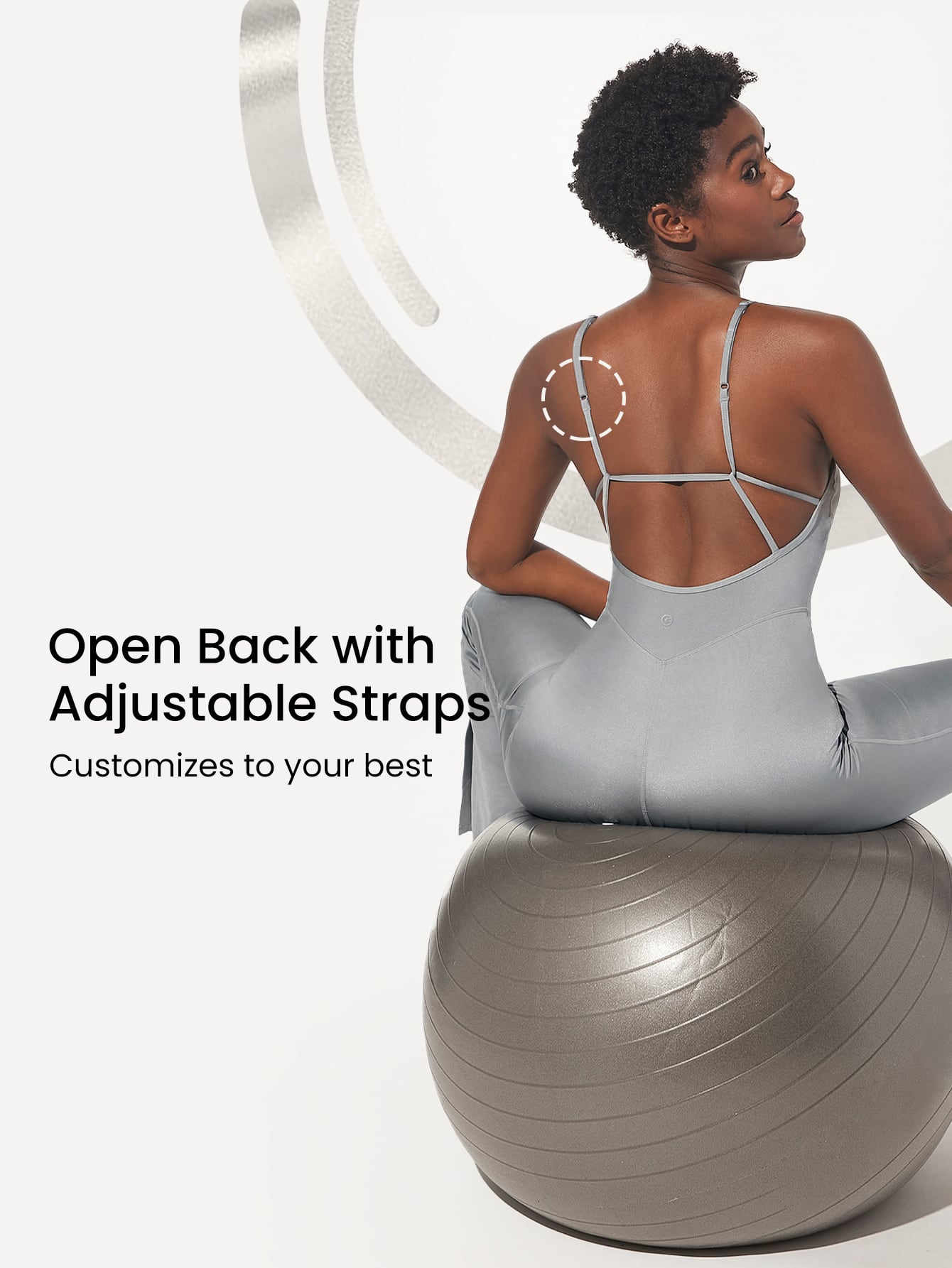 パールカラー オールインワン ジャンプスーツ｜Glowmode