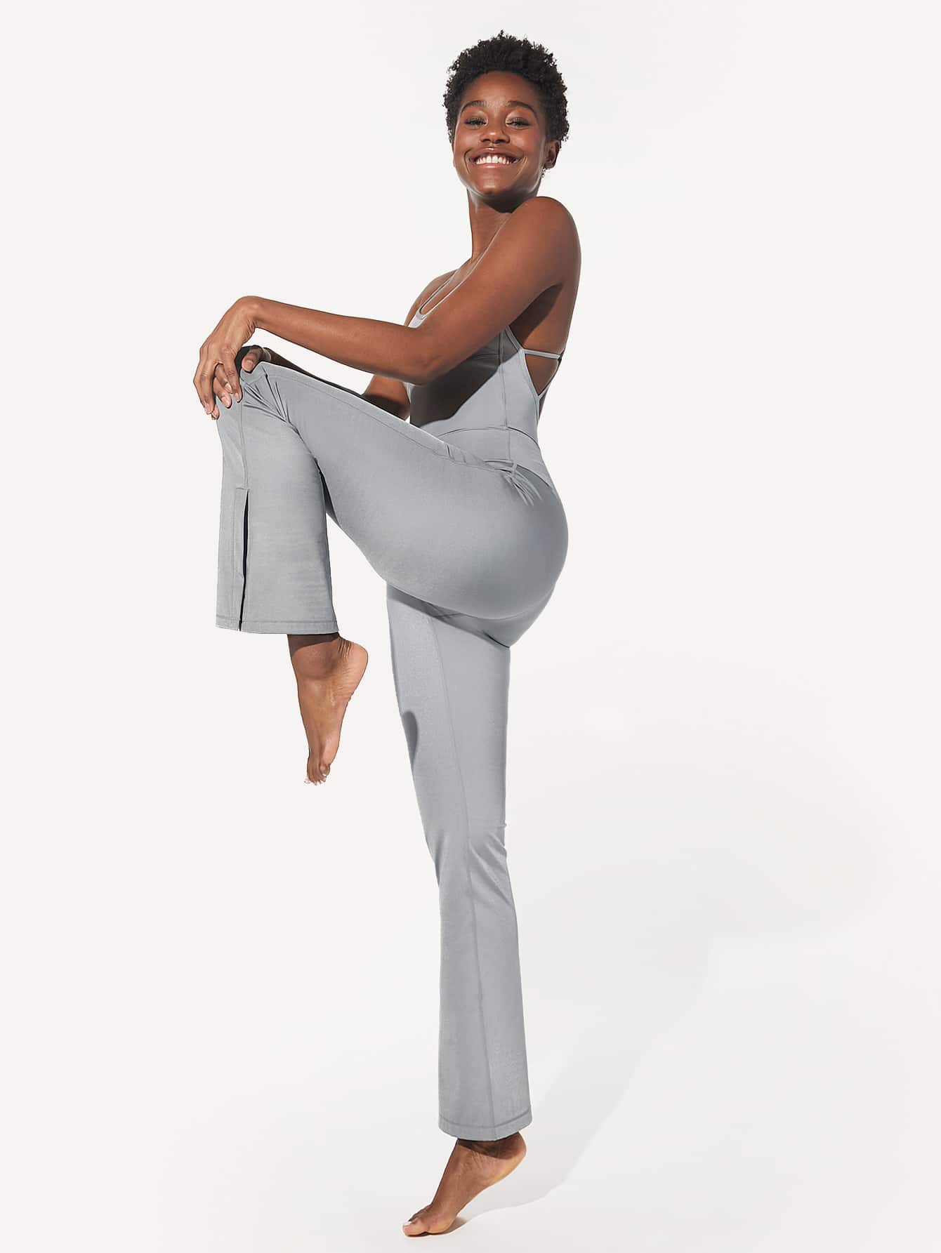 パールカラー オールインワン ジャンプスーツ｜Glowmode