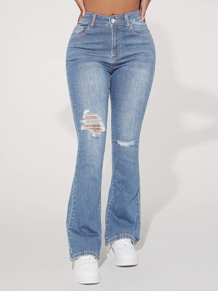 SHEIN PETITE Women Jeans Thickened Denim