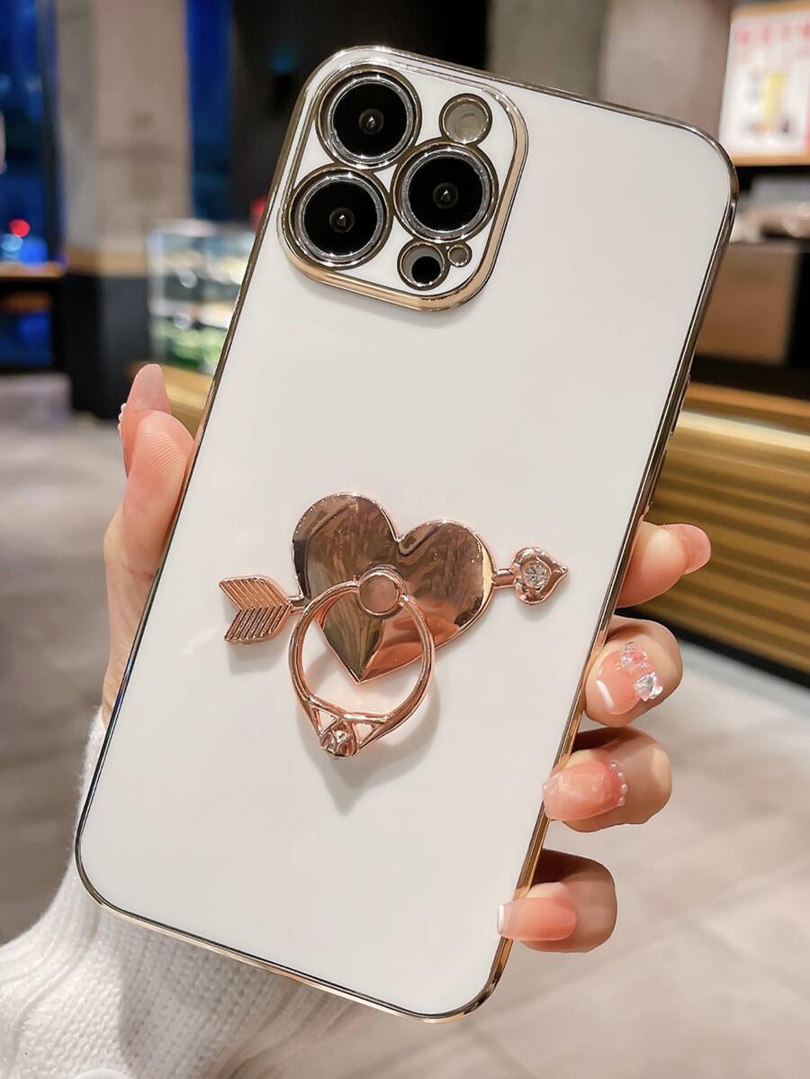 Heart Ring Holder Phone Case