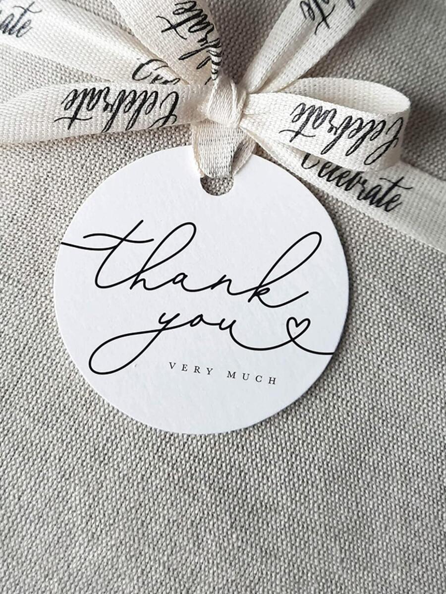 50pcs/Pack Party Favor Gift Tags, Wedding Party Paper Tags Back To School Valentine Day