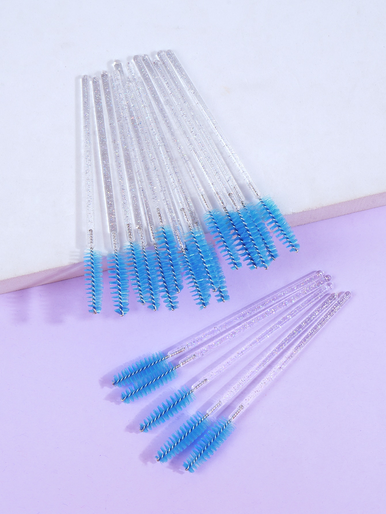 20pcs Disposable Micro Eyelash Comb Brush Spoolers Makeup Kit lash