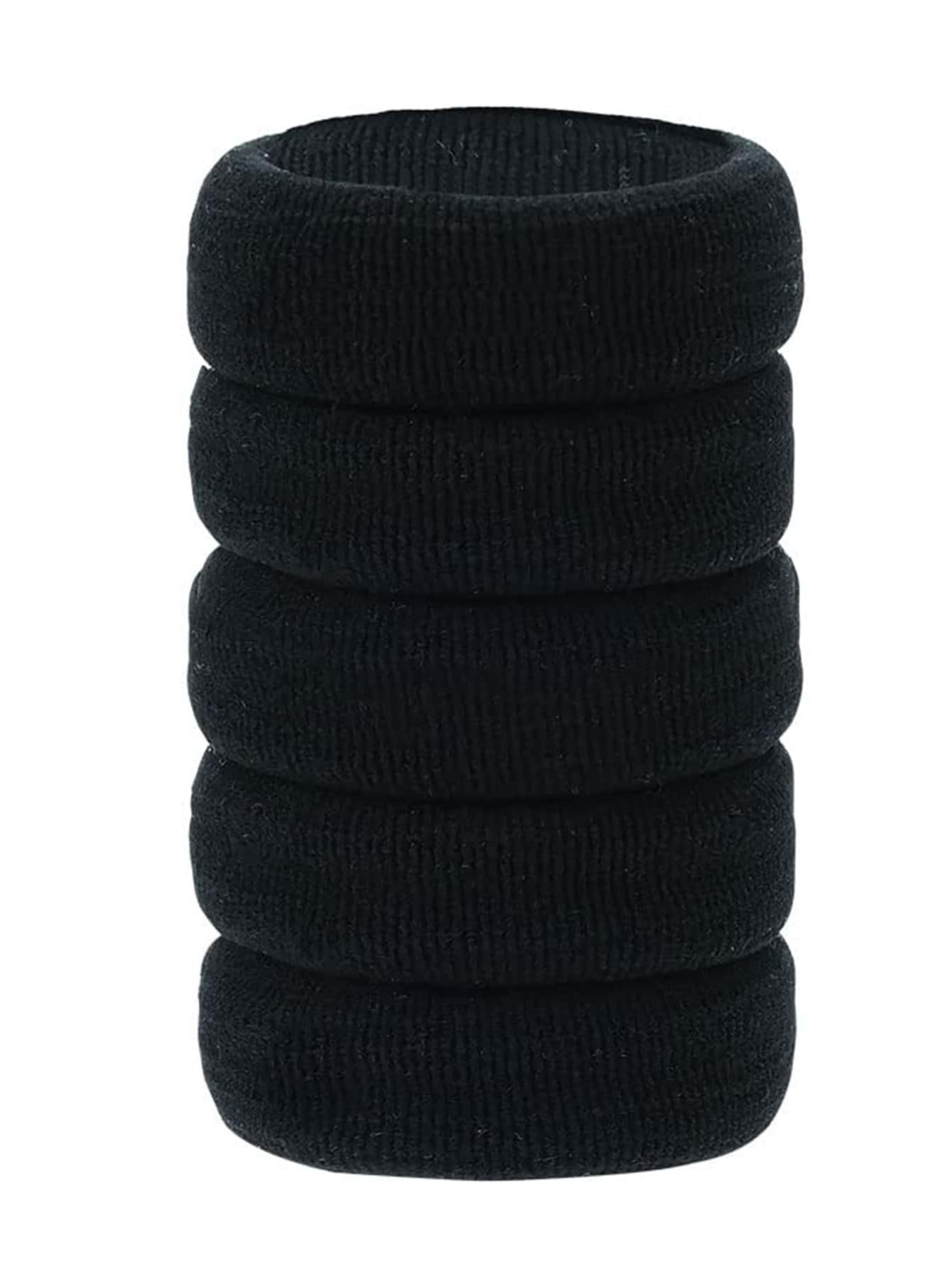 Set de 5 piezas de ligas de pelo sólidas para usar diariamente en ocasiones casuales, sujetadores de cola de caballo, ligas de pelo, bandas de goma para el cabello, coleteros, cuerda para el cabello, ligas de pelo elásticas
