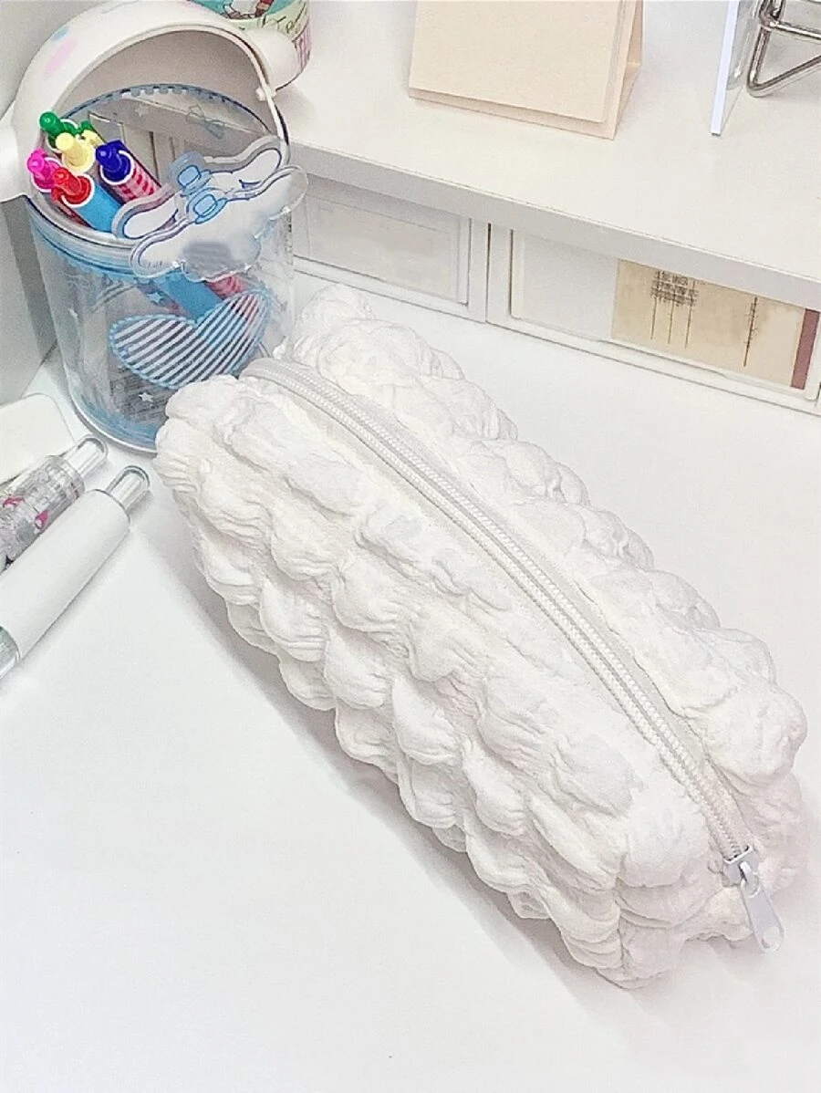 1pc Plain Pencil Bag Back To School, Back To School, School Supplies, Pencil Case, Pencil Pouch, School Bag