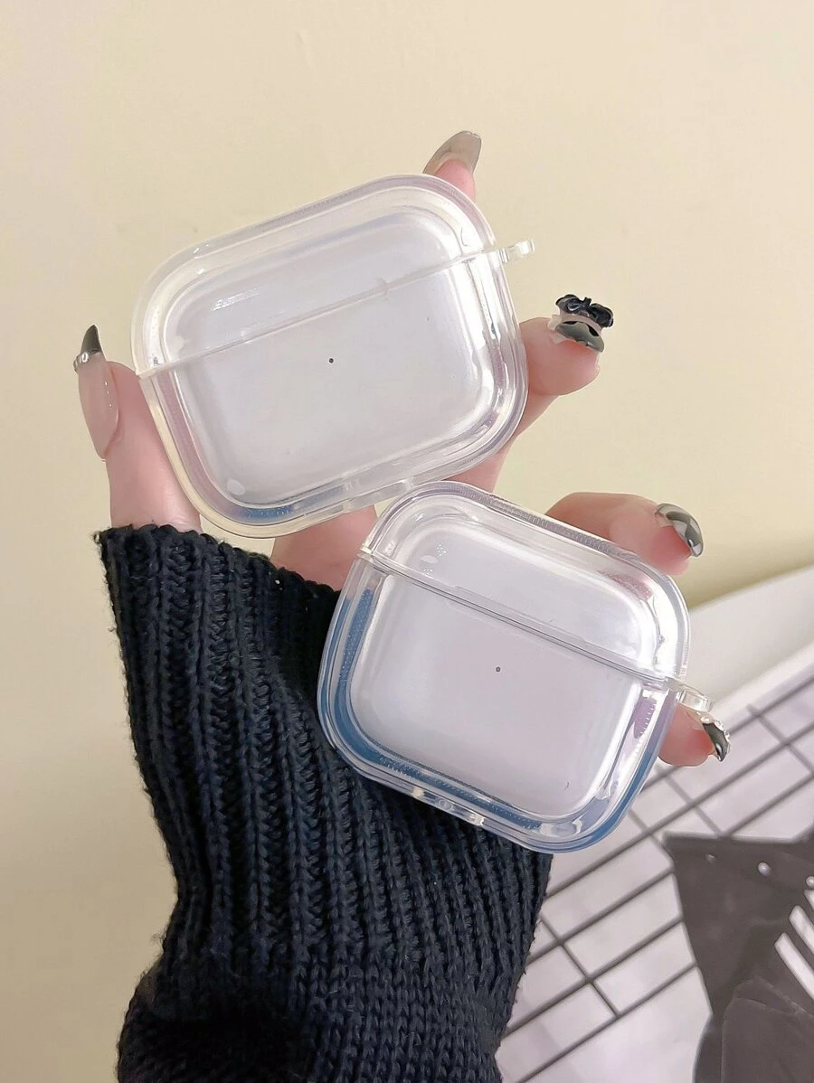 Funda protectora transparente compatible con AirPods 1/2/3/Pro/Pro2/AirPods 4