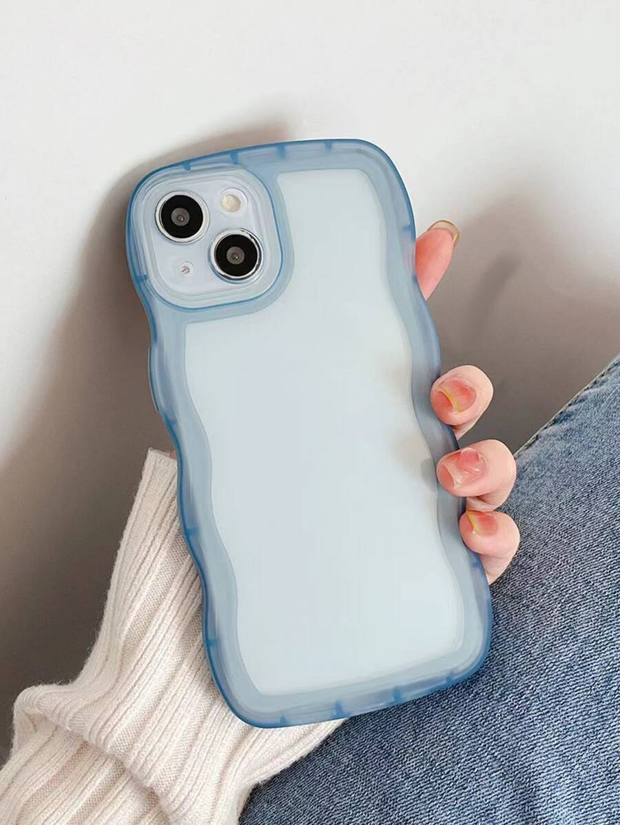 Apfel Blau Grundmodell Handyhülle, klare Handyhülle