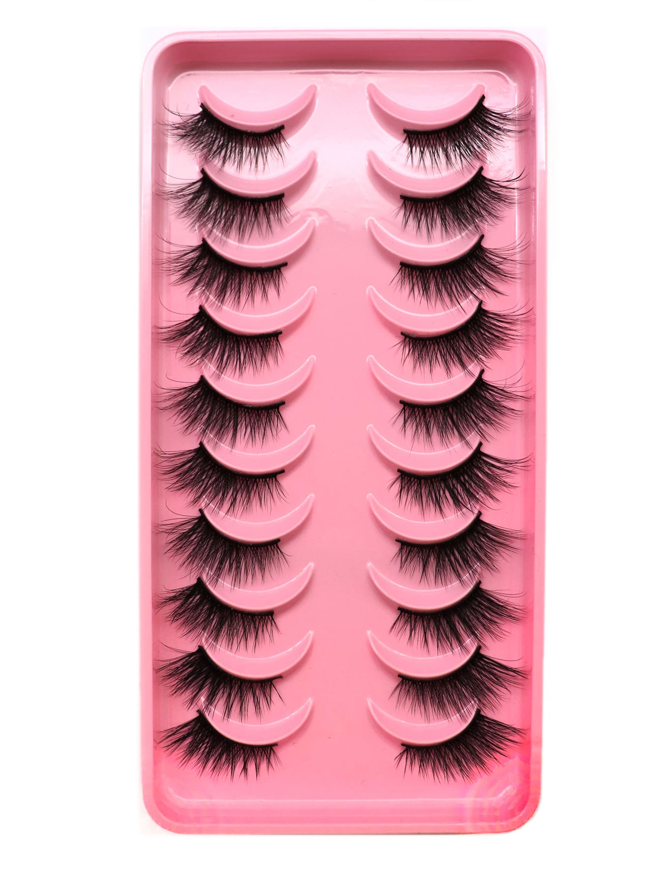 10 Passenger eyelashes are thick curled 14mm fluffy slim fake eyelashes Daily cat naturally slender