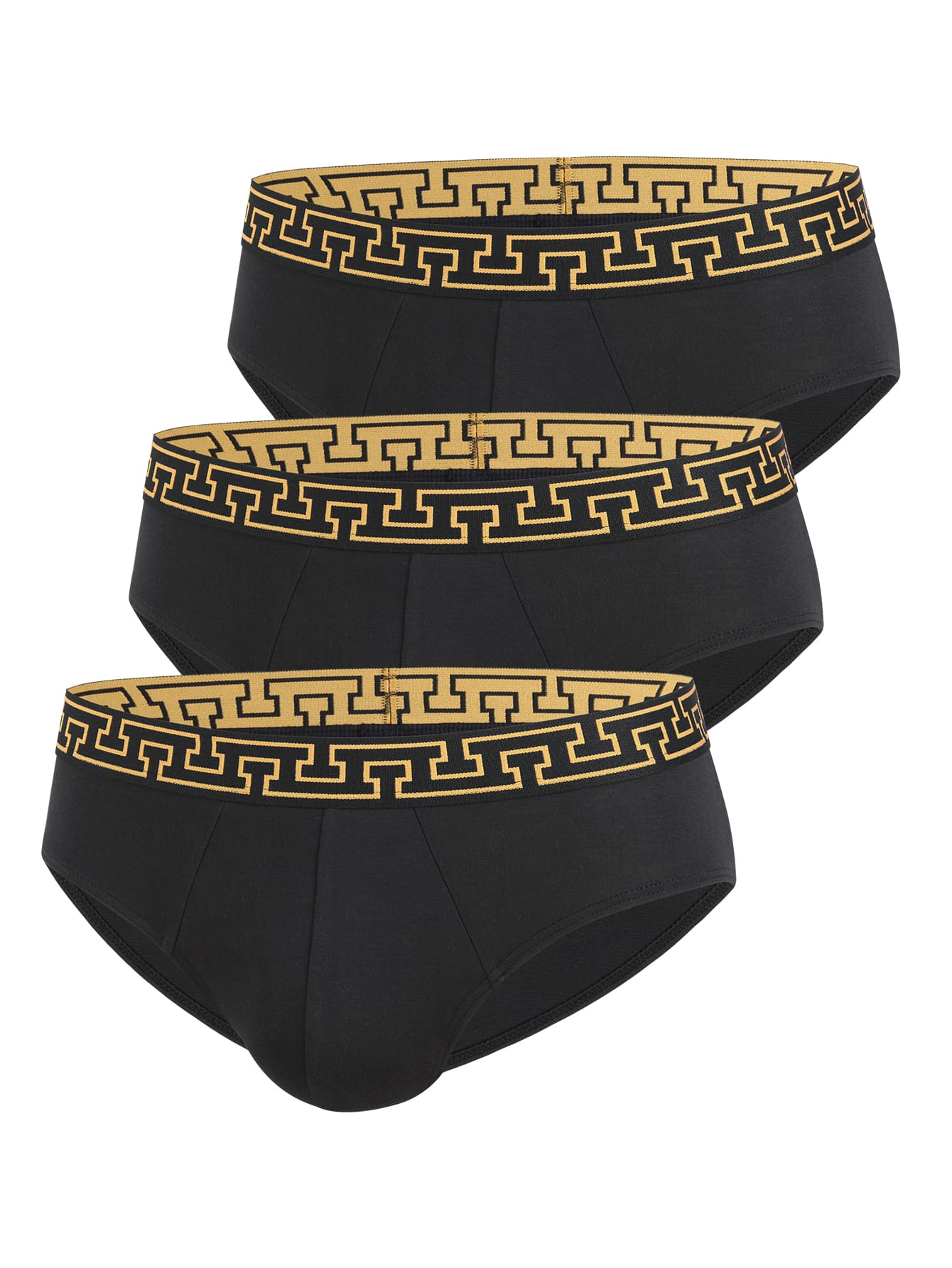 Shein Underwear&Sleepwear Basics Hombres 3 piezas Calzoncillos con estampado cinta cintura