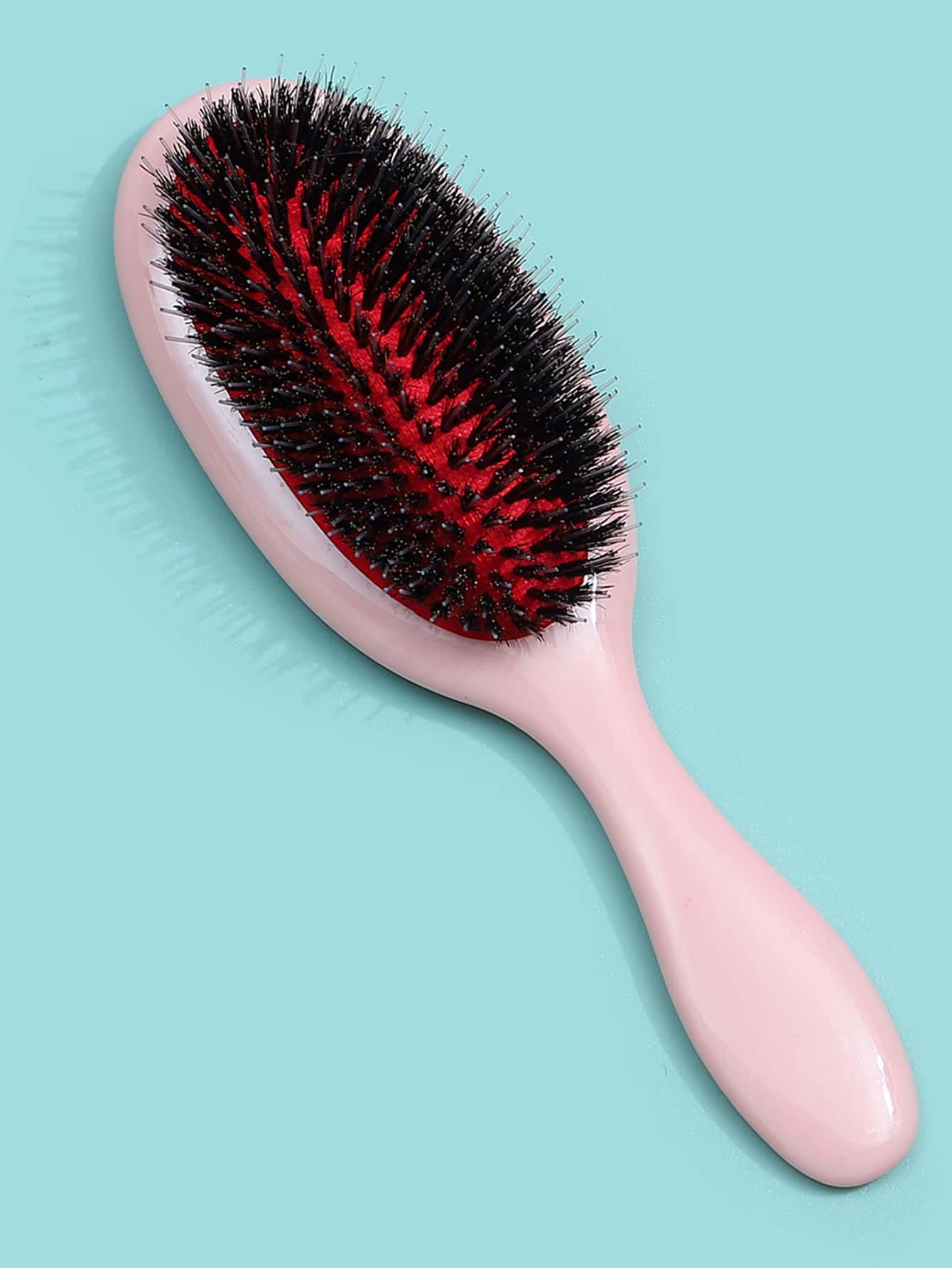 1pc Oval Hair Brush Plastic Detangler, Glide Through Tangles With Ease