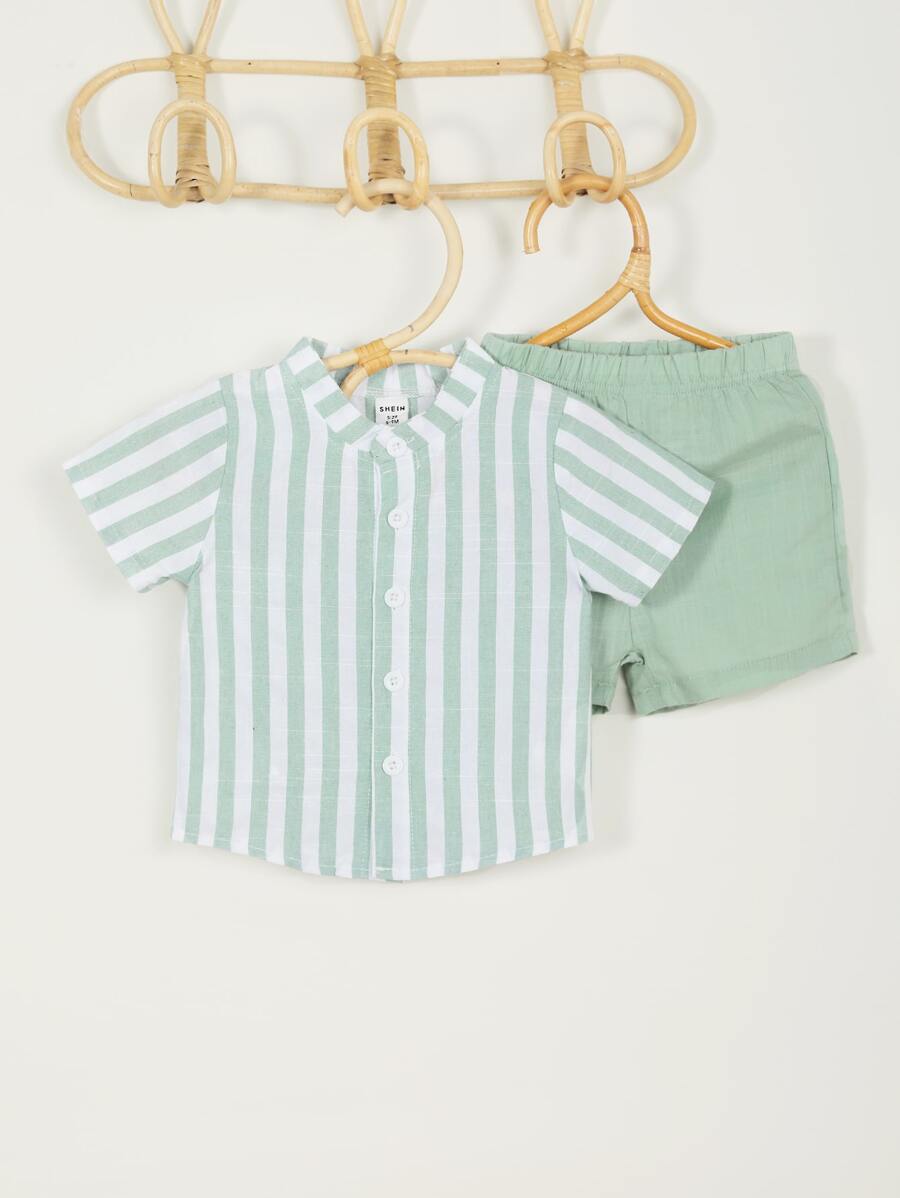 Baby Boy Casual Striped Vacation Suit