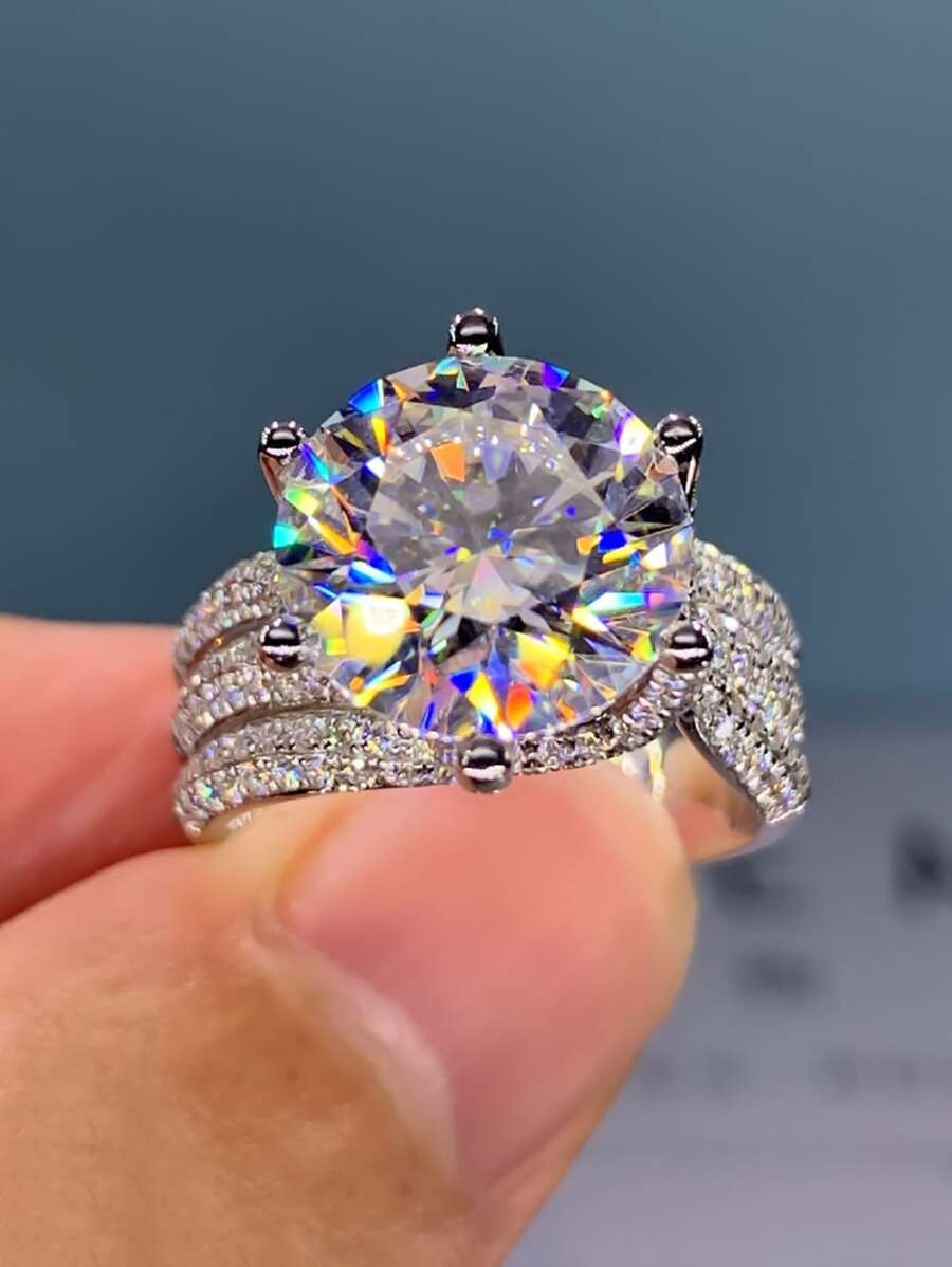 Anillo zirconia cúbica
