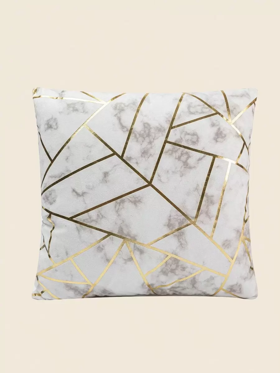 Marble Pattern Cushion Cover Without Filler, Modern Throw Pillow Case, Pillow Insert Not Include, For Sofa, Living Room
