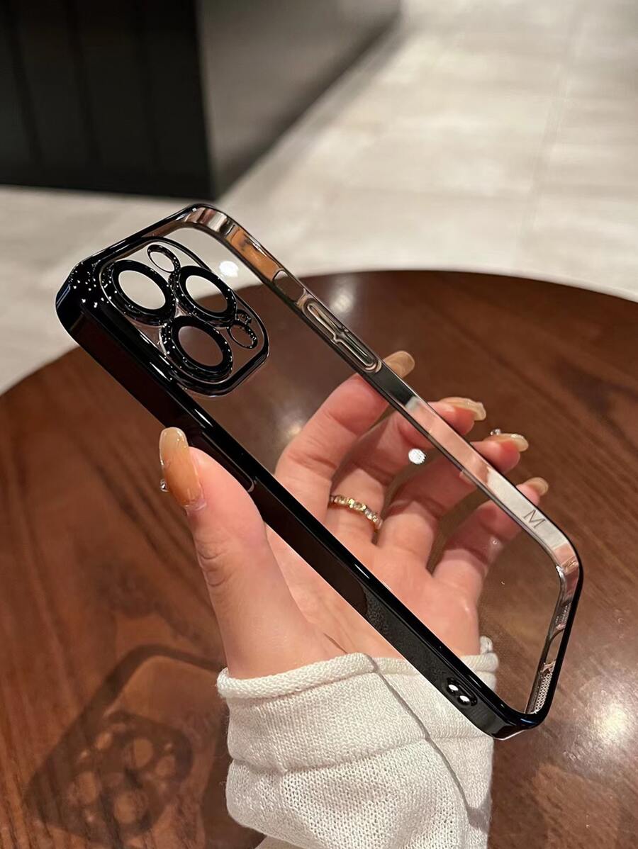 Electroplated Clear Phone Case Compatible With iPhone 15/15Pro/15Plus/15Promax
