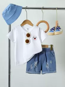 Blue and White