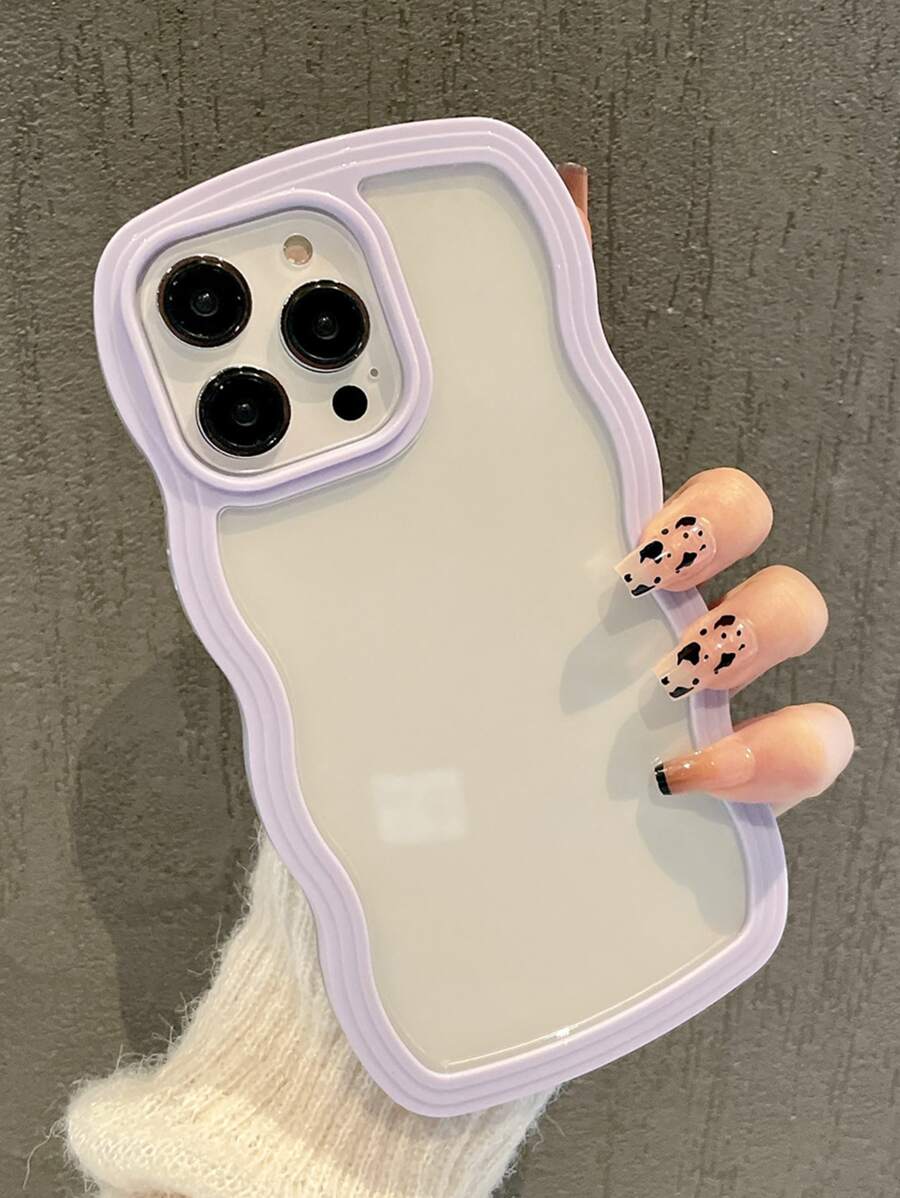 Apple 16 Pieces IPhone Wave Dual-Layer Shockproof Transparent Phone Case