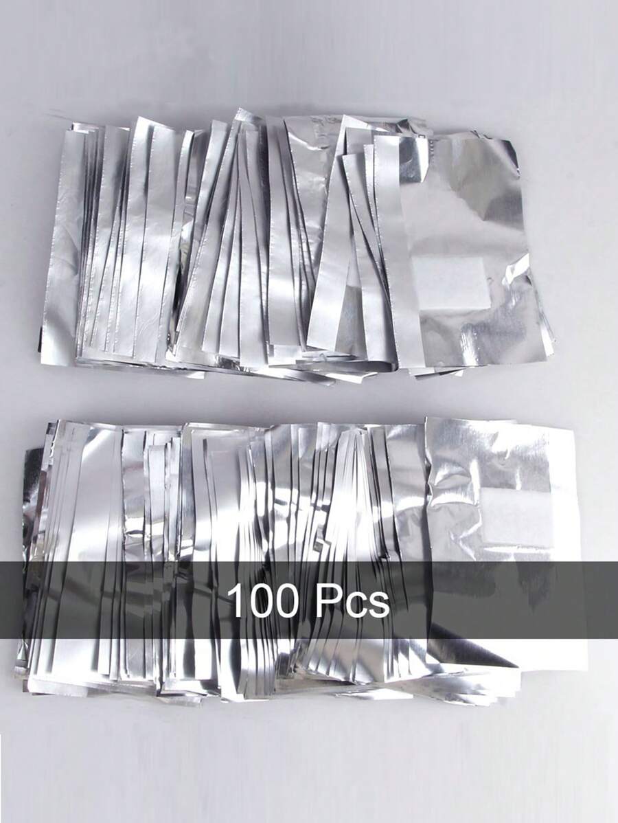 100 Peças Removedor de Esmalte de Alumínio Acetona Limpador de Remoção de Gel UV Envolve Ferramentas de Manicure de Salão, Suprimentos de Unhas, Ferramentas de Unhas, Ferramentas de Arte de Unhas, De Volta às Aulas, Unhas, Ferramentas de Unhas para Unhas Postiças