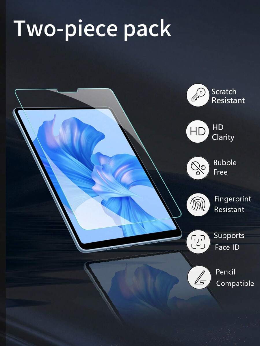 1pc Tablet HD Screen Protection Tempered Film Gift For Birthday, Family, Friends Pad Screen Protector, Pad Accessories