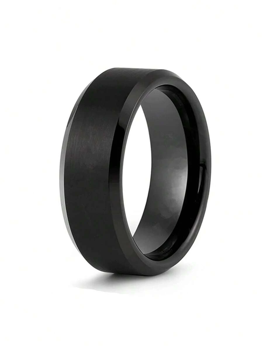 1 peça Anel moda aço inoxidável minimalista para homens para decoração diária