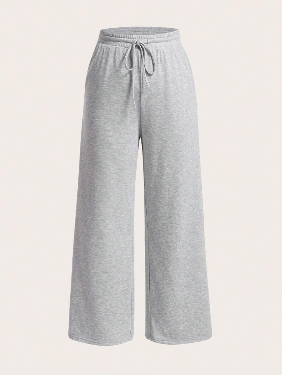 SHEIN EZwear Pantalon de survêtement à cordon à poche