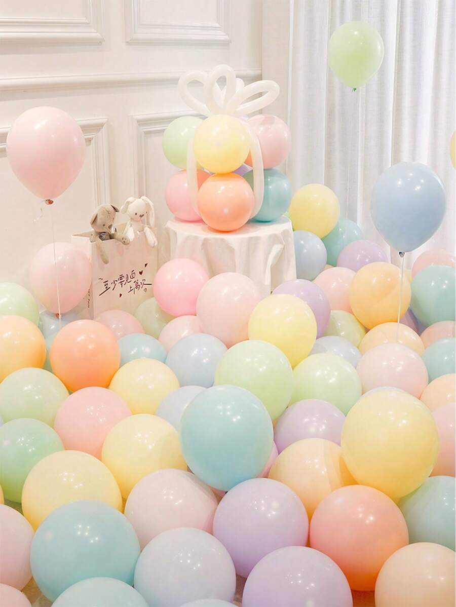 20 pièces Ballons en latex, ballons décoratifs de couleurs mélangées modernes pour fête, rentrée des classes, Saint-Valentin