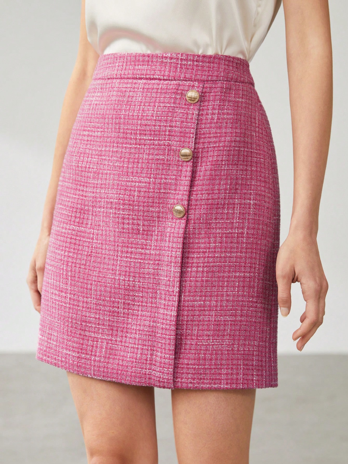TWEED MINI SKIRT｜Motf