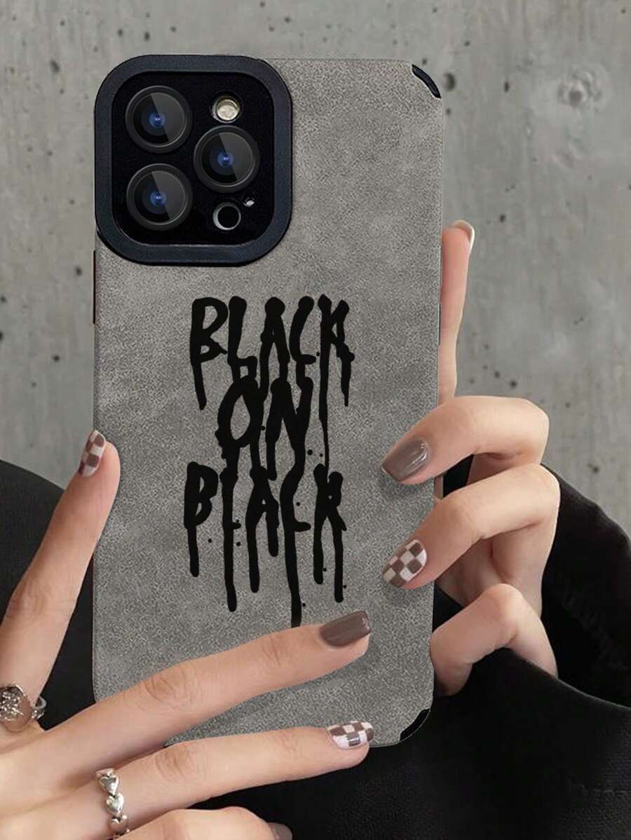 Letter Graphic Anti-slip Phone Case
