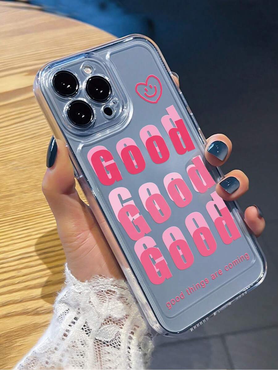 Letter Graphic Fashion Design Phone Case For Daily Use