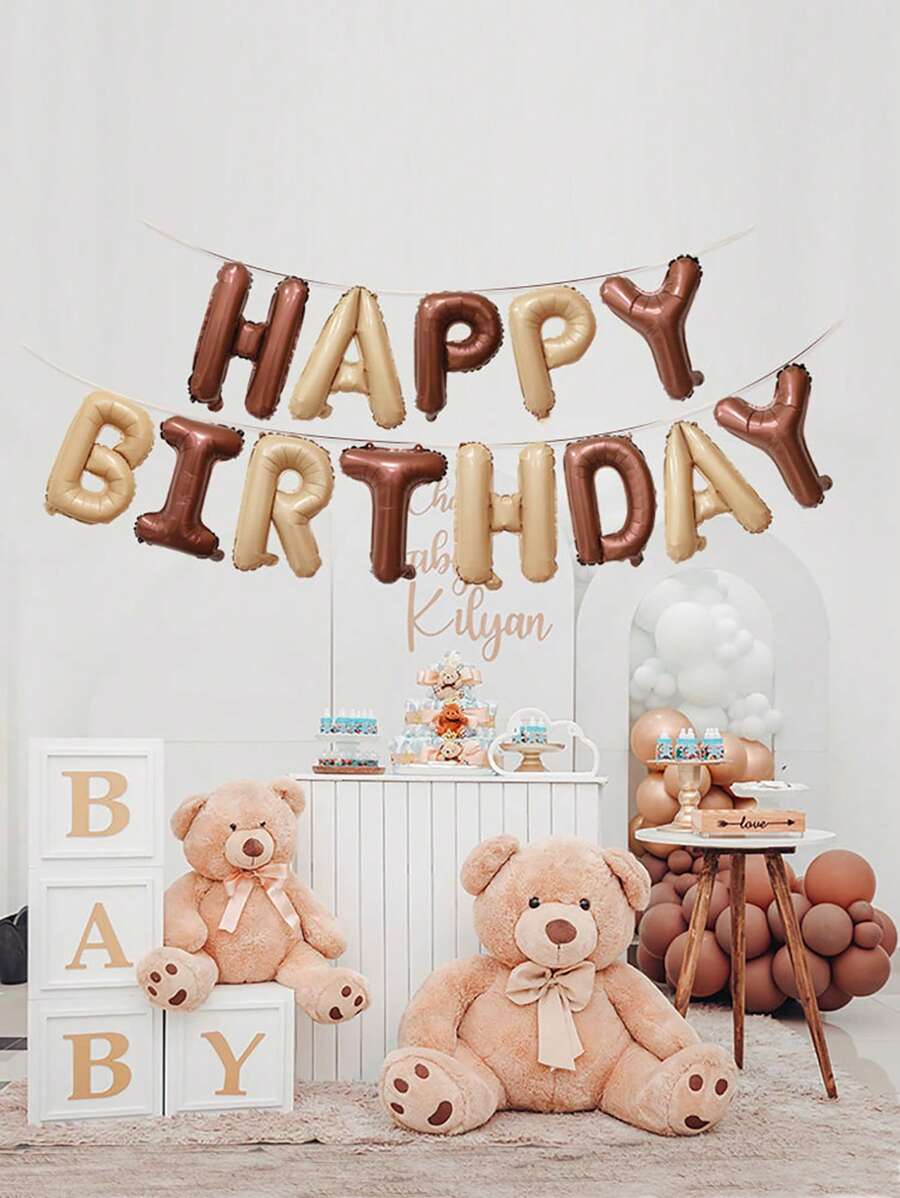13 piezas Globos decorativos con forma de letra para fiesta de cumpleaños, Navidad