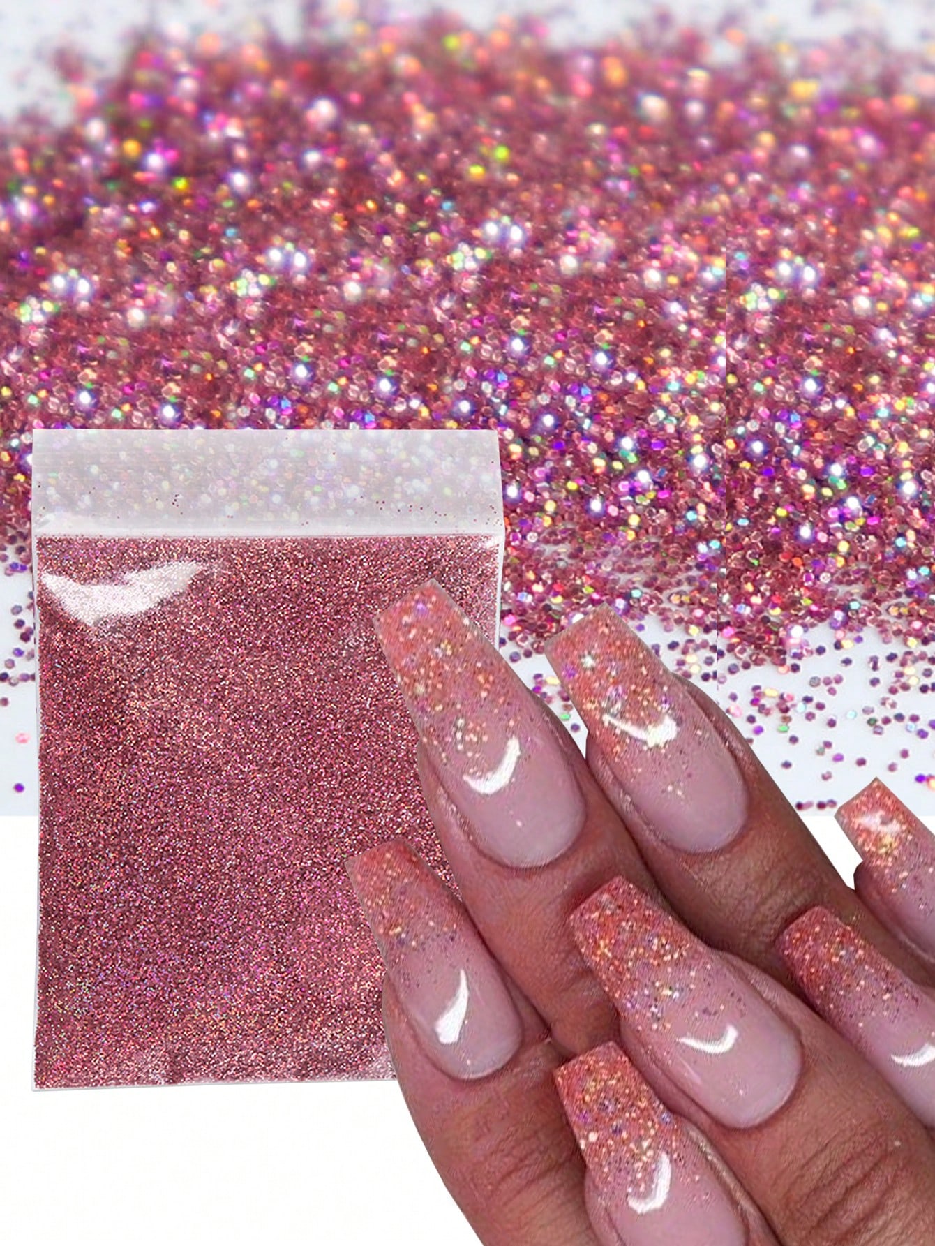 1pack Nail Art Glitter Powder