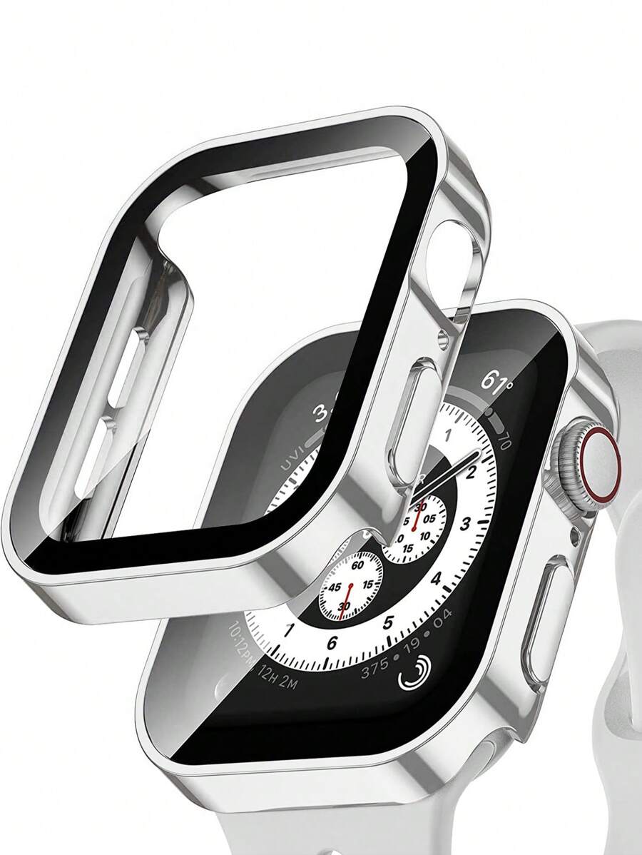 Waterproof Case Compatible With Apple Watch Case For Men And Women Straight Edge Waterproof, Drop-Proof And Scratch-Resistant Hard PC And Tempered Glass Screen Film Integrated Watch Case Compatible With Apple Watch 40/41/42/44/45/46/49MM Replacement Case Compatible With Apple Watch Series Ultra/10/9/8/7/6/5/4/SE Case, Sensitive Touch All-Round Protection Of The Watch From Damage