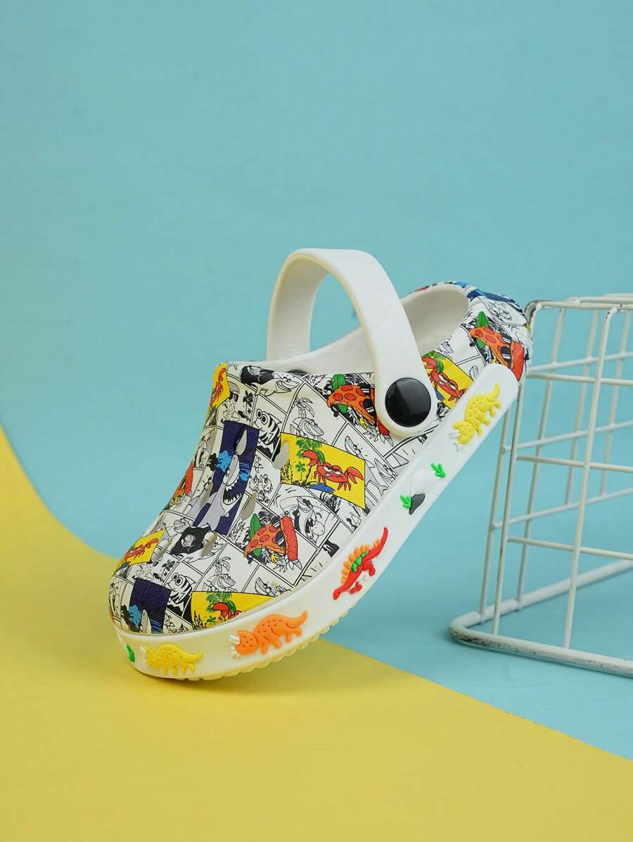 Children's Shark Pattern Casual Breathable Slip-On Shoes For Daily Wear